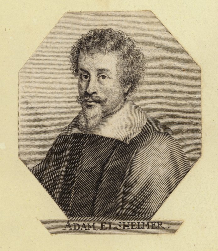 Adam Elsheimer német művész. Johann Georg Waldreich metszete. alkotó: English School