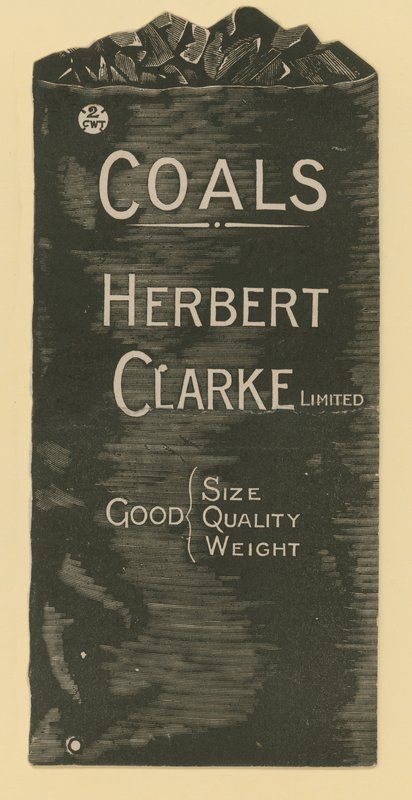 Herbert Clarke Ltd. szénkereskedő hirdetése alkotó: English School