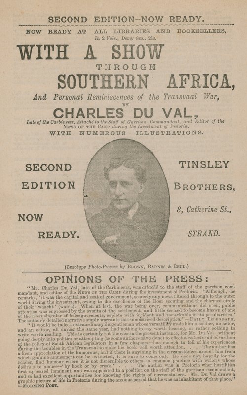 Charles Du Val bemutatója Dél-Afrikán keresztül alkotó: English School