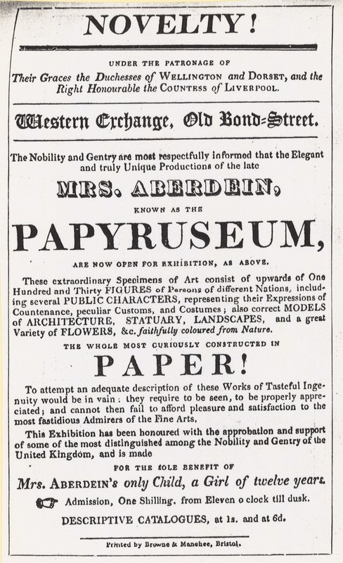 A Papyruseum kiállításának hirdetése alkotó: English School