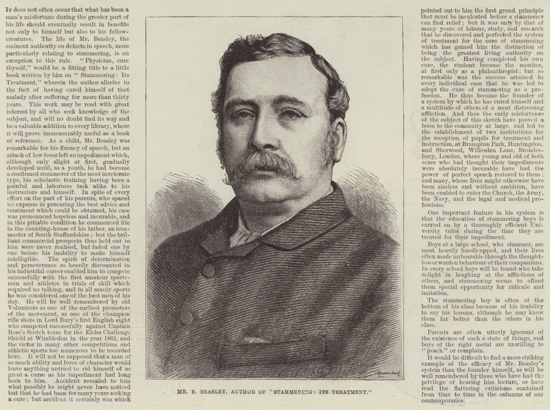 Reklám, Mr B. Beasley, a "Dadogás, annak kezelése" szerzője (metszet) alkotó: English School