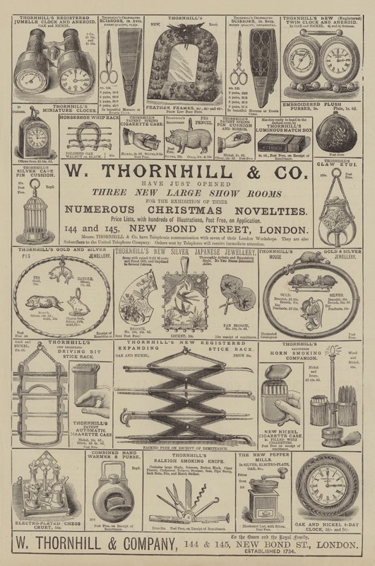 Advertisement, W Thornhill and Company (metszet) alkotó: English School
