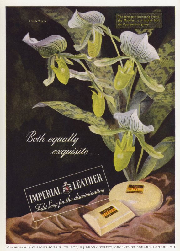 Cussons Imperial Leather szappan (színes litho) reklámja alkotó: English School