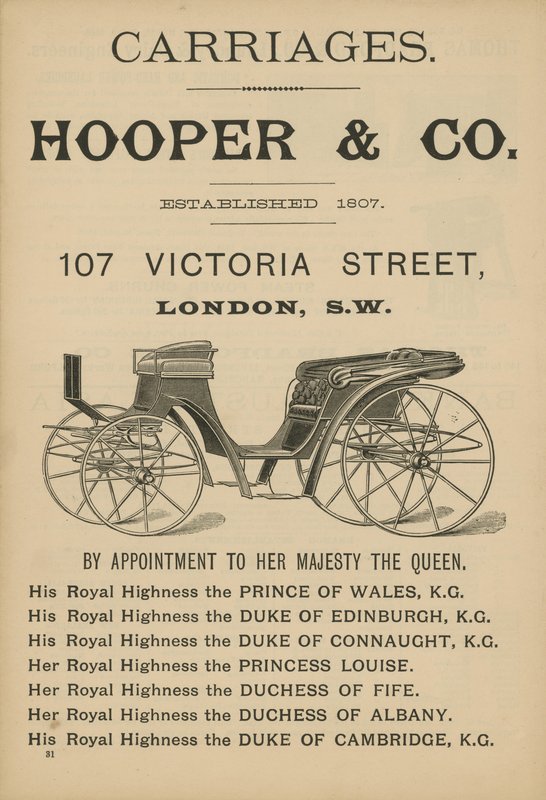 Hooper & Co kocsik reklámja alkotó: English School