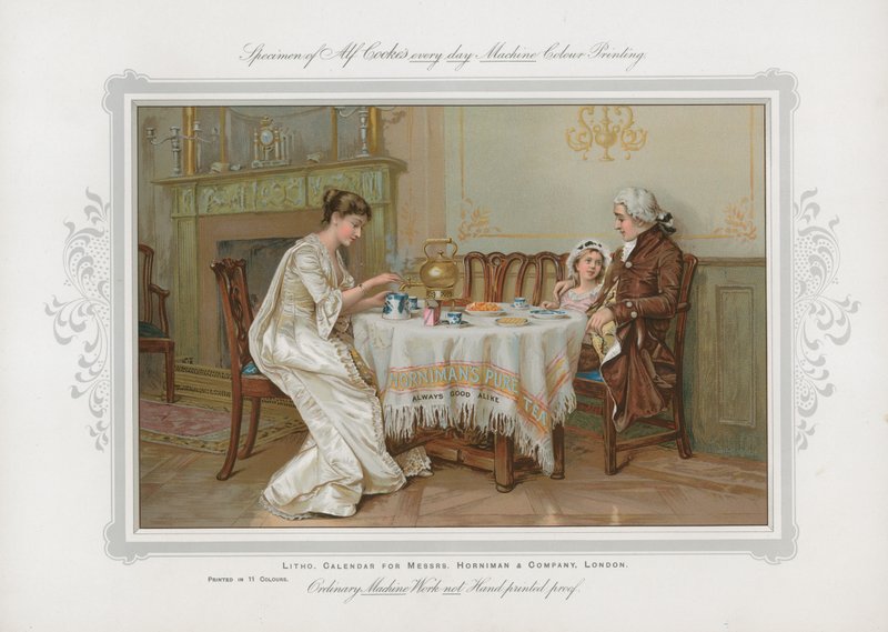 A Hornimans Tea reklámja alkotó: English School