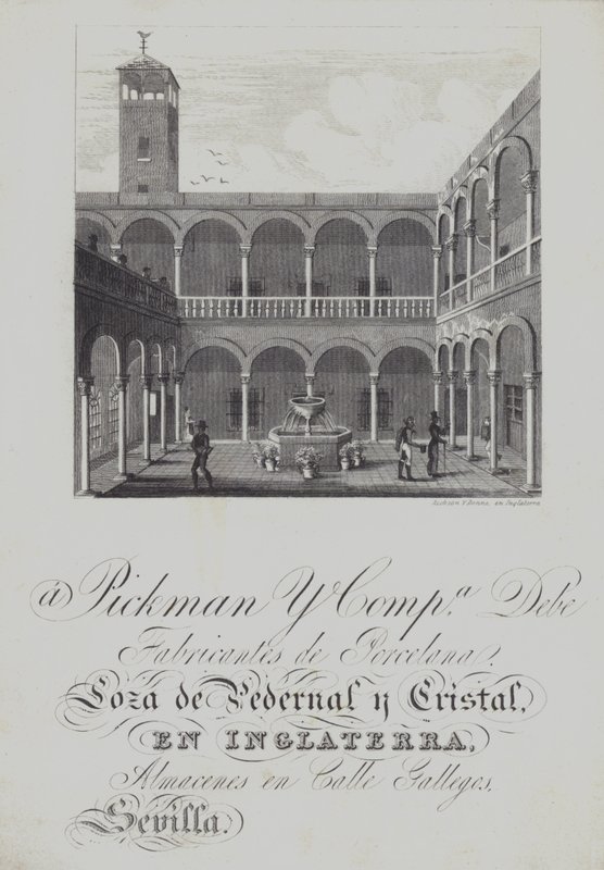 Pickman and Co, porcelángyártók reklámja (litho) alkotó: English School