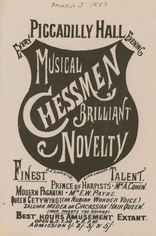 Reklám a Musical Chessmen Briliáns újdonsághoz alkotó: English School