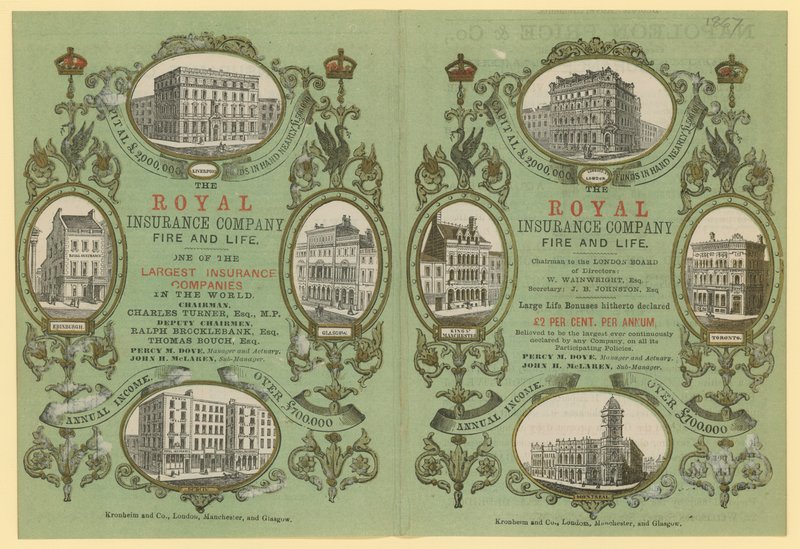 A Royal Insurance Company reklámja alkotó: English School