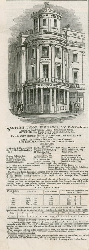 A Scottish Union Insurance Company reklámja alkotó: English School