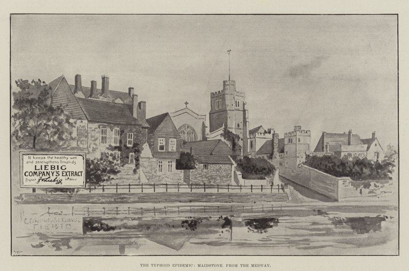 Reklám, tífuszjárvány, Maidstone a Medway-ről alkotó: English School