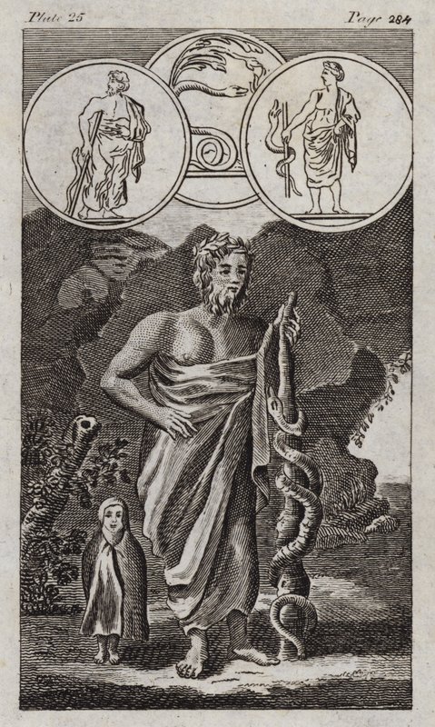 Aesculapius (metszet) alkotó: English School