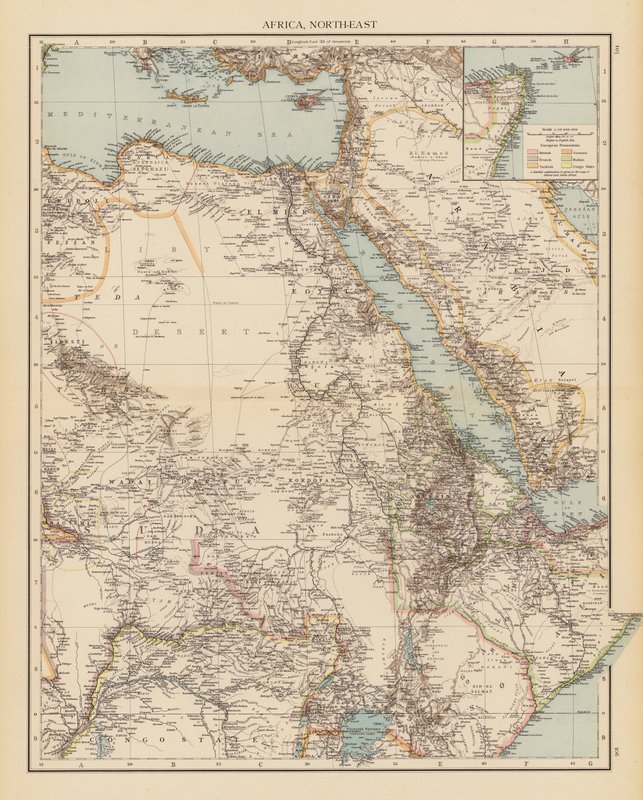 Afrika, északkelet (színes litográfia) alkotó: English School