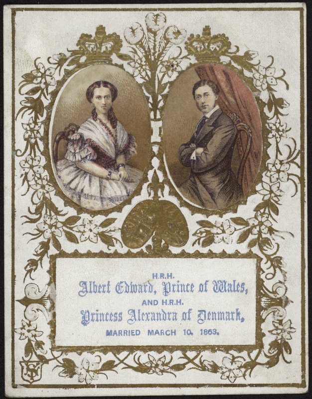 Albert Edward walesi herceg és Alexandra dán hercegnő alkotó: English School