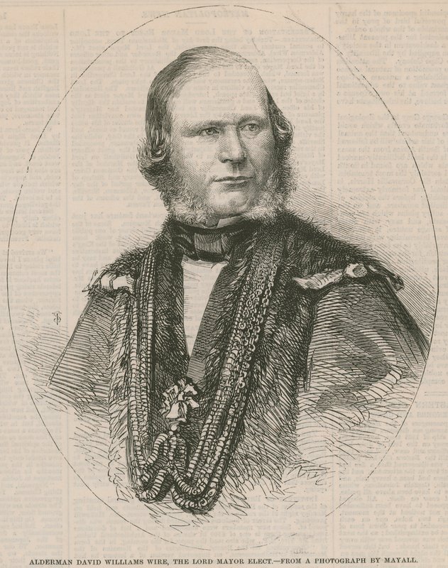 David Williams Wire alderman, a megválasztott polgármester alkotó: English School