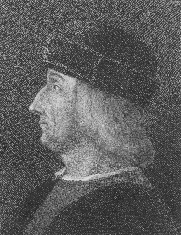 Aldus Manutius, Bellini portréja után (metszet) alkotó: English School
