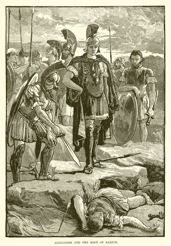 Sándor és Darius teste alkotó: English School