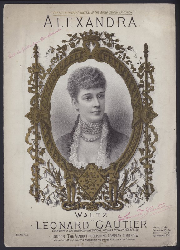 Alexandra, Leonard Gautier keringője (színes litográfia) alkotó: English School
