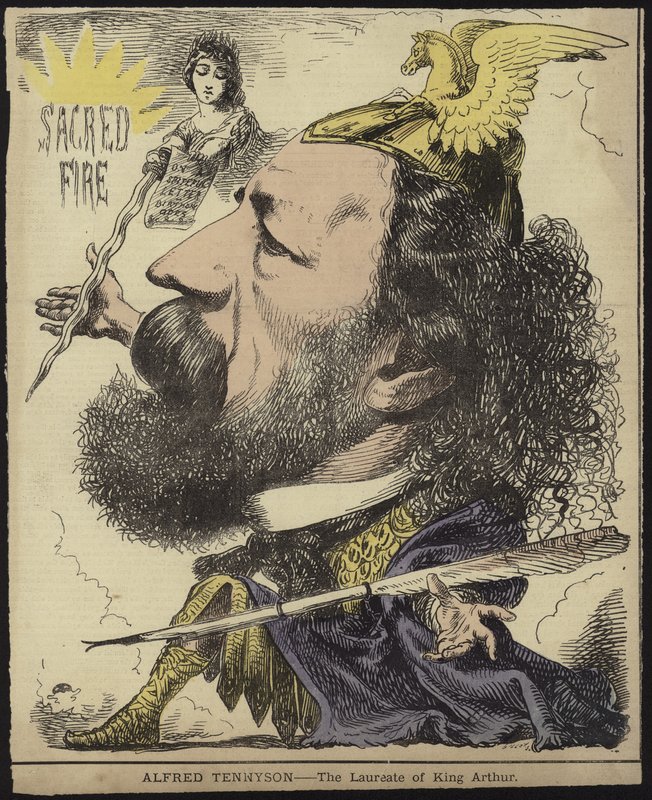 Alfred Tennyson - Arthur király díjazottja alkotó: English School