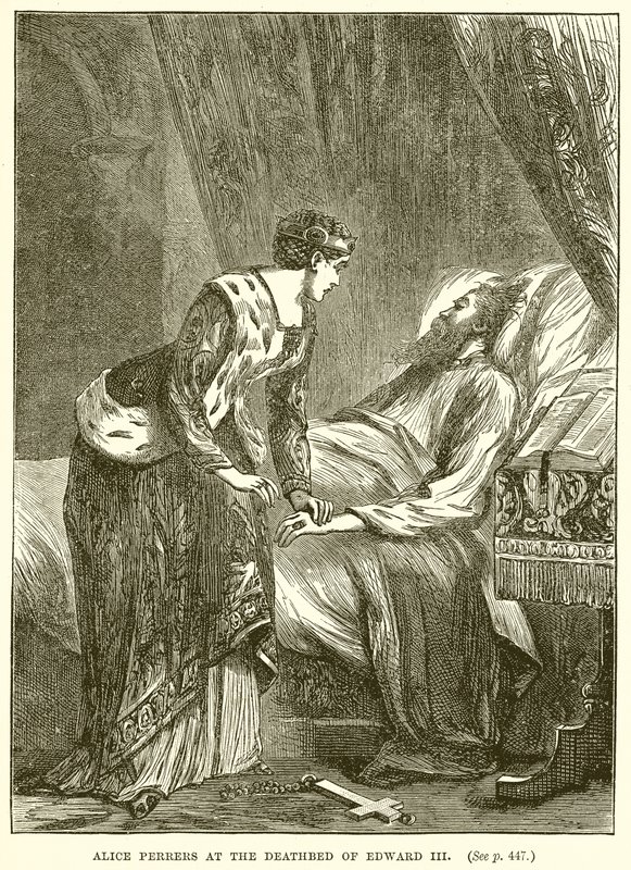 Alice Perrers III. Edward halálos ágyában alkotó: English School