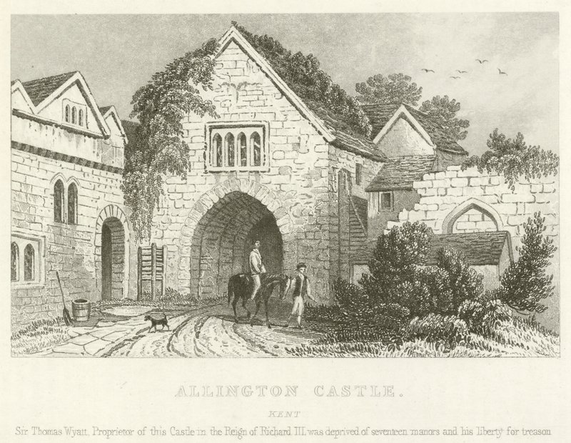 Allington Castle, Kent (metszet) alkotó: English School