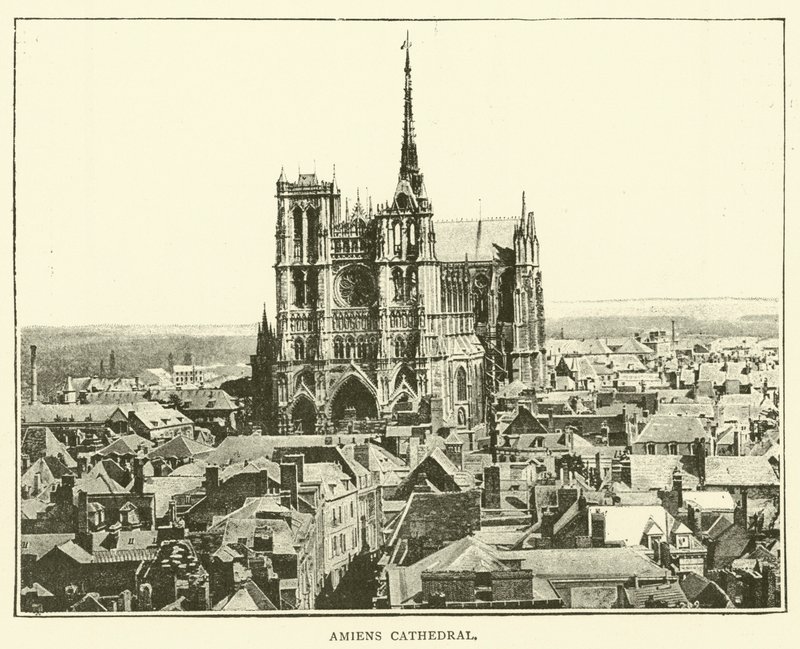 Amiens-i katedrális (metszet) alkotó: English School
