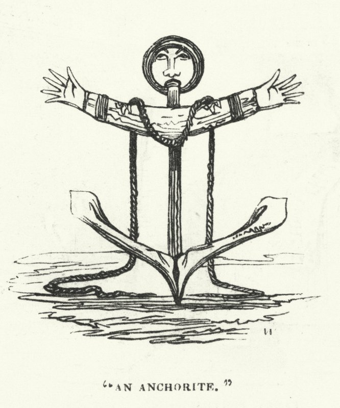 Egy anchorita (metszet) alkotó: English School
