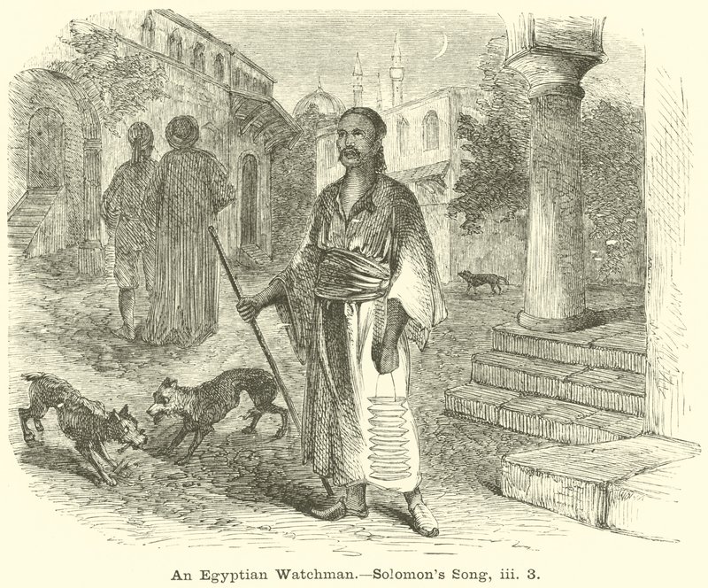 Egy egyiptomi őrszem, Salamon ének, iii, 3 alkotó: English School