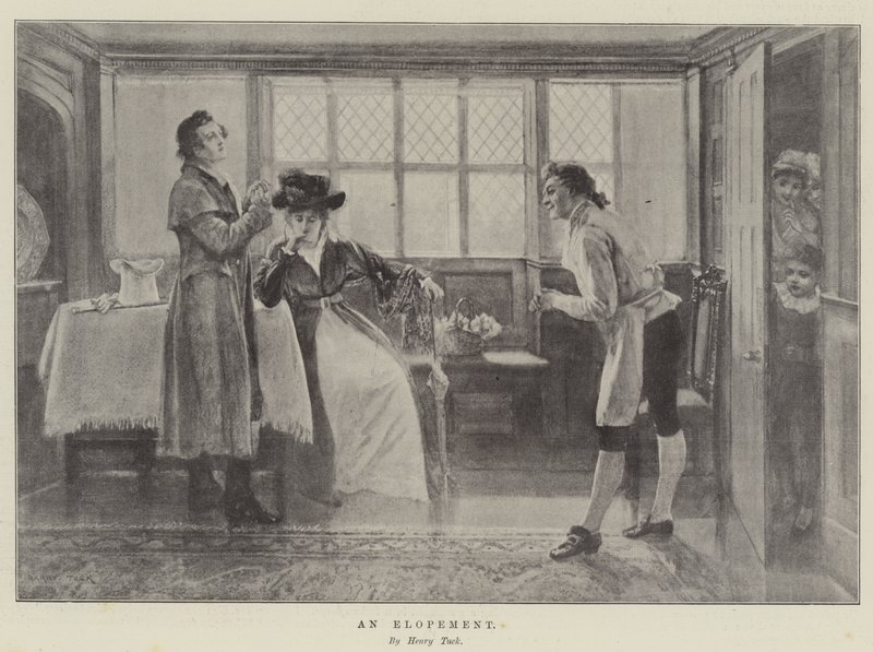 Egy szökés (litho) alkotó: English School