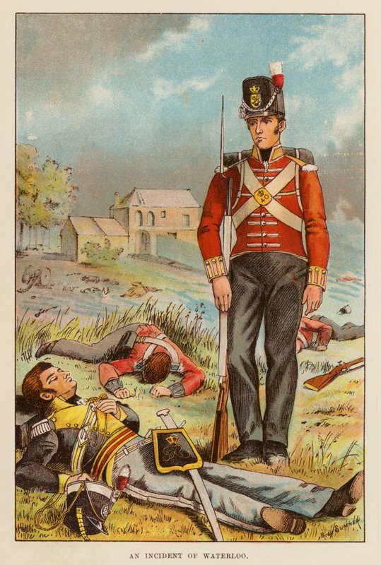 Waterloo-i incidens (színes litó) alkotó: English School
