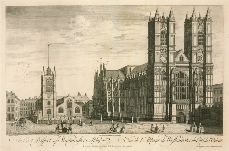 A londoni Westminster Abbey keleti kilátása alkotó: English School