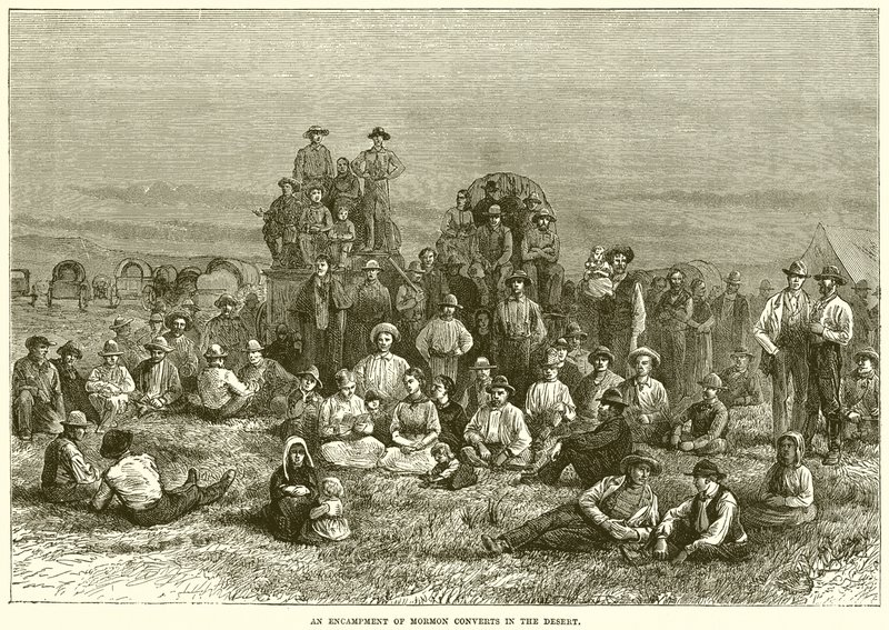 Mormon hittérítők tábora a sivatagban alkotó: English School