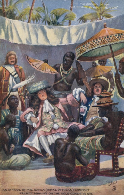 A Guinea (Afrikai Királyi) Társaság egyik tisztviselője az Aranyparton, 1672-ben alkotó: English School