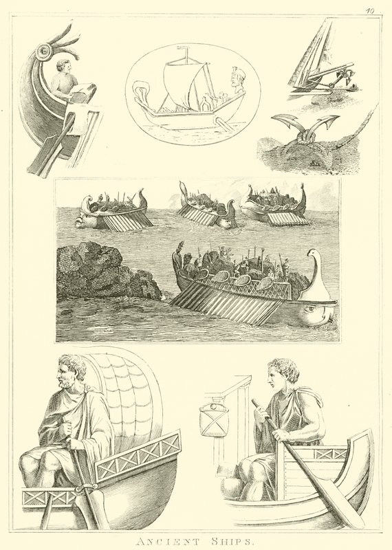 Ősi hajók (metszet) alkotó: English School
