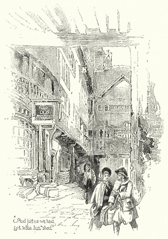 "És ahogy a fogadó udvarába jutottunk" (litho) alkotó: English School