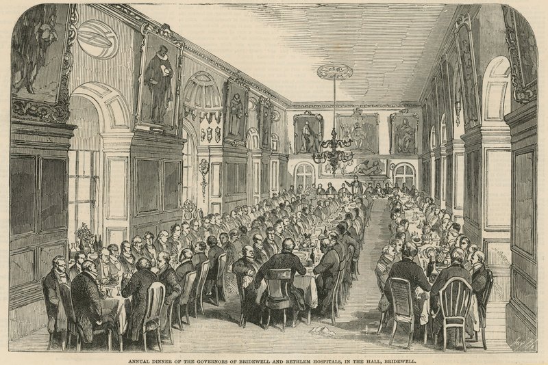 Bridewell és Bethlehem Kórház kormányzóinak éves vacsorája alkotó: English School