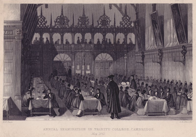 Éves vizsga a Trinity College-ban, Cambridge-ben, 1842. május alkotó: English School