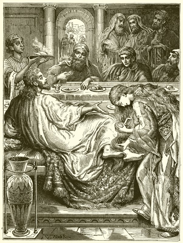 Jézus lábának megkenése alkotó: English School