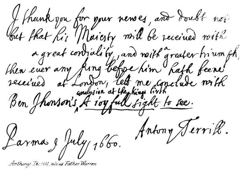 Anthony Terrill, alias Warren atya alkotó: English School