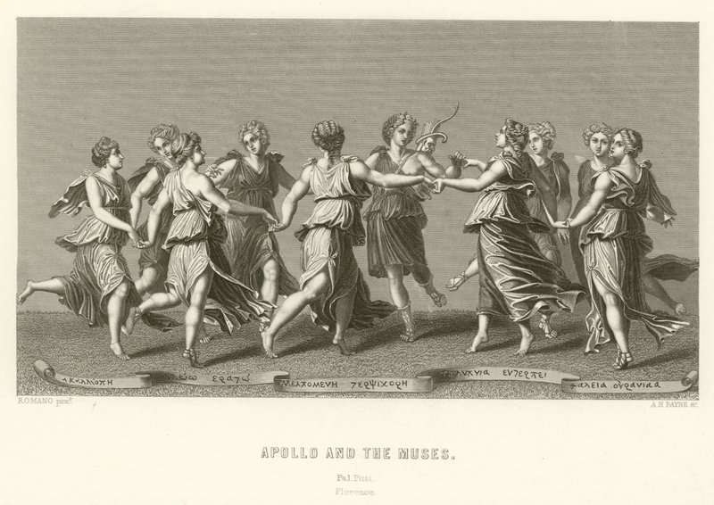 Apollón és a múzsák alkotó: English School