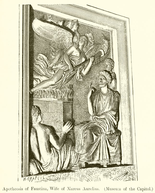 Faustina apoteózisa, Marcus Aurelius felesége. (Capitoliumi Múzeum) alkotó: English School