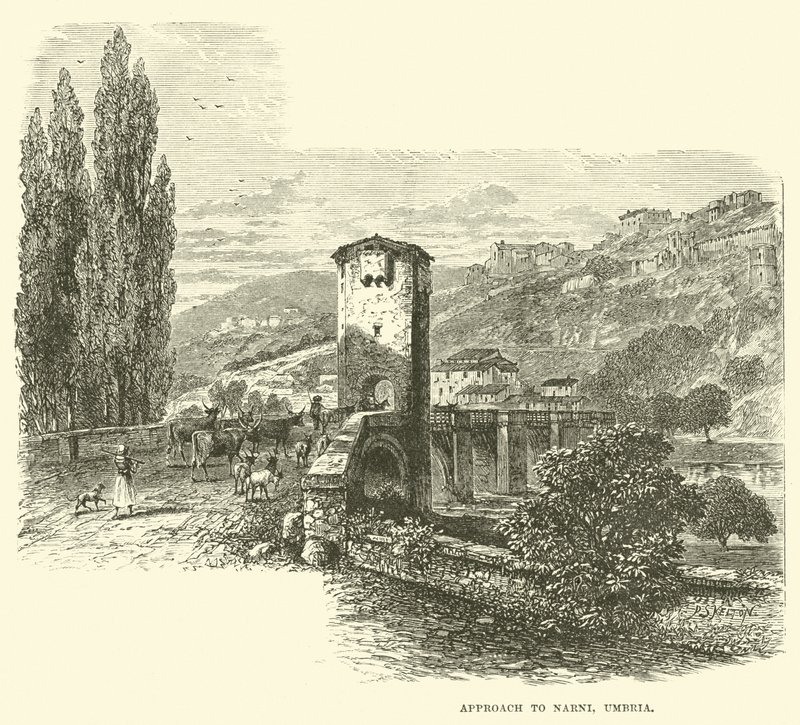 Narni, Umbria megközelítése alkotó: English School