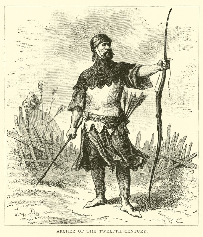 12. századi íjász alkotó: English School