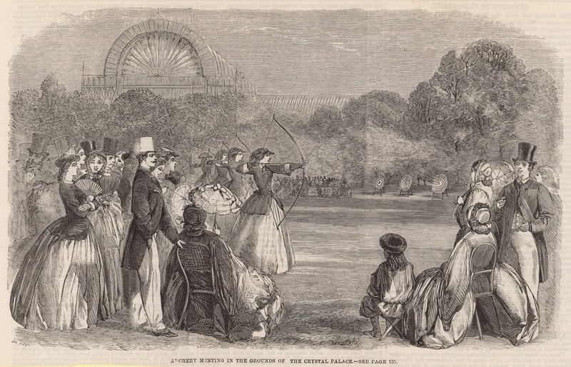 Íjásztalálkozó a Crystal Palace területén alkotó: English School