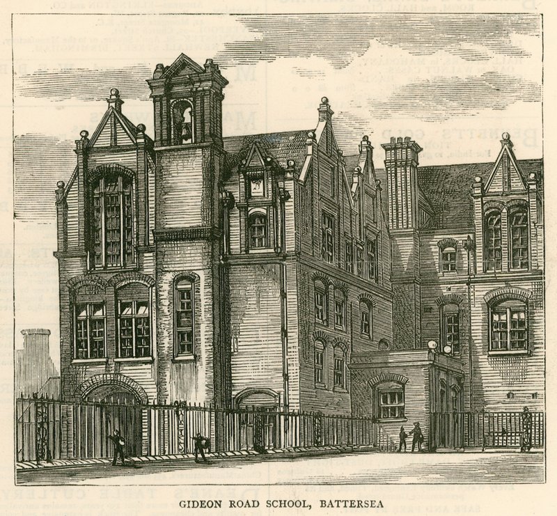 A London School Board felépítése: Gideon Road School, Battersea, London alkotó: English School