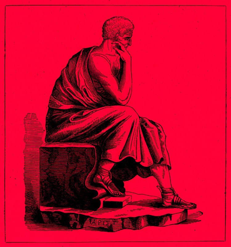Arisztotelész, illusztráció a The Illustrated History of the World-ből, megjelent 1880 körül (digitálisan javított kép) alkotó: English School
