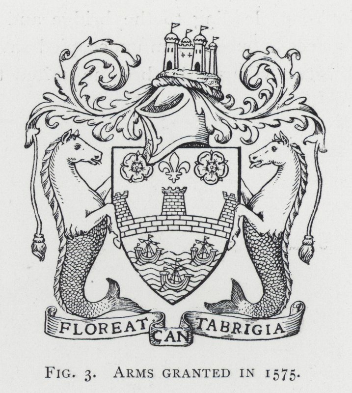 1575-ben adományozott fegyverek (metszet) alkotó: English School