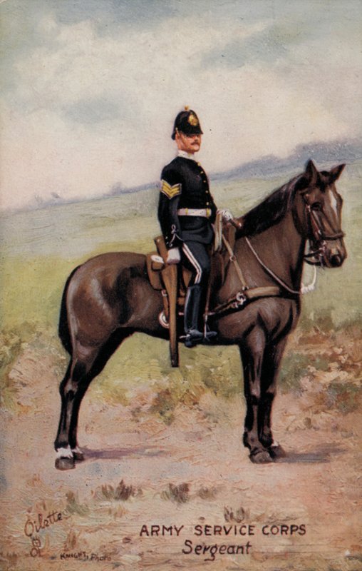 Szolgálati hadtest, őrmester (színes litho) alkotó: English School