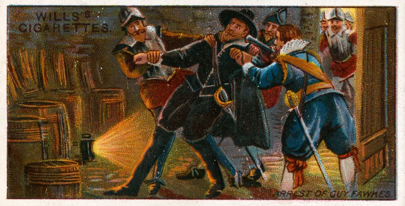 Guy Fawkes letartóztatása alkotó: English School