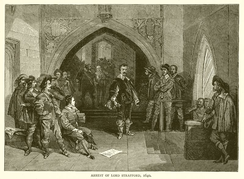 Lord Strafford letartóztatása, 1640 alkotó: English School