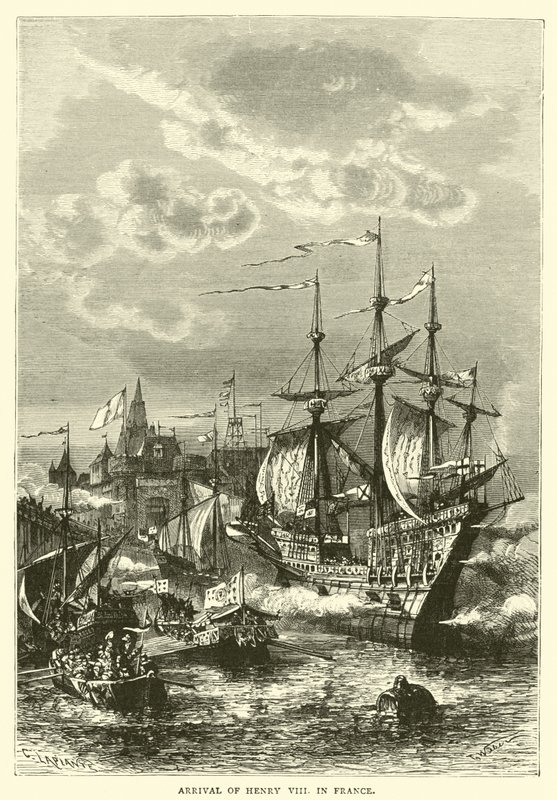Henrik megérkezése Franciaországba alkotó: English School
